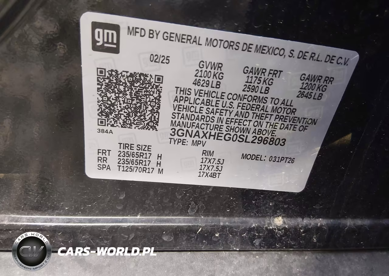 2025 Chevrolet Equinox Fwd Lt VIN:3GNAXHEG0SL296803 - 9
