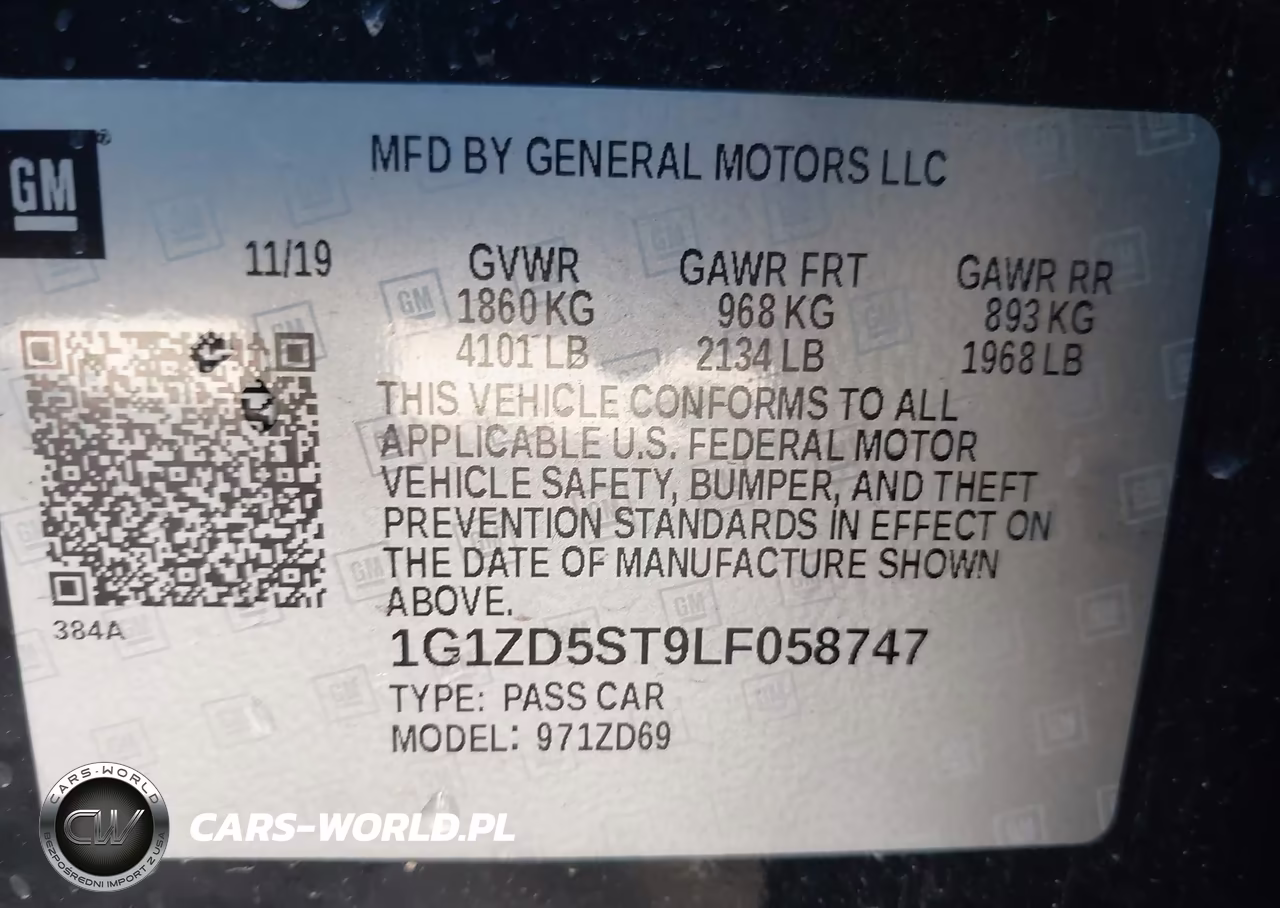 2020 Chevrolet Malibu Fwd Lt VIN:1G1ZD5ST9LF058747 - 9