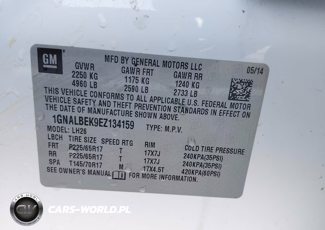 2014 Chevrolet Equinox 1Lt VIN:1GNALBEK9EZ134159 - 9