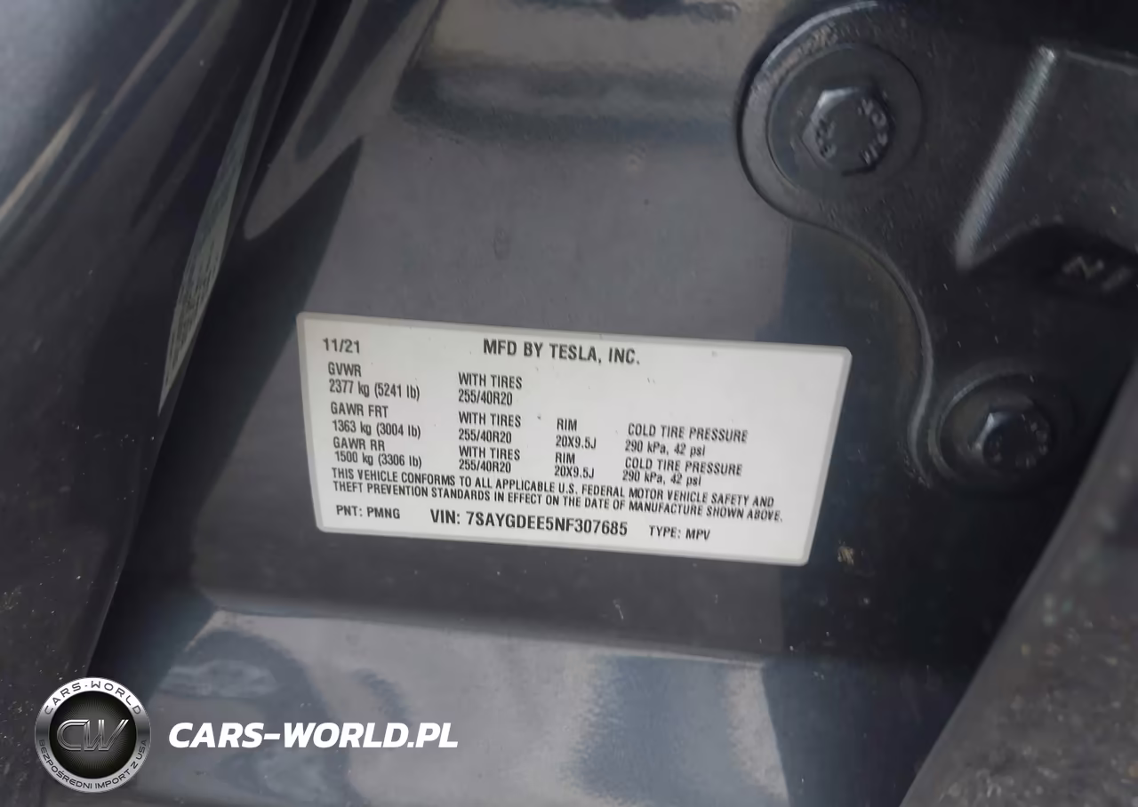 2022 Tesla Model Y Long Range Dual Motor All-Wheel Drive VIN:7SAYGDEE5NF307685 - 9