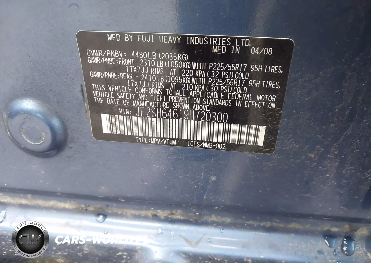 2009 Subaru Forester 2.5X L.l. Bean Edition VIN:JF2SH64619H720300 - 9