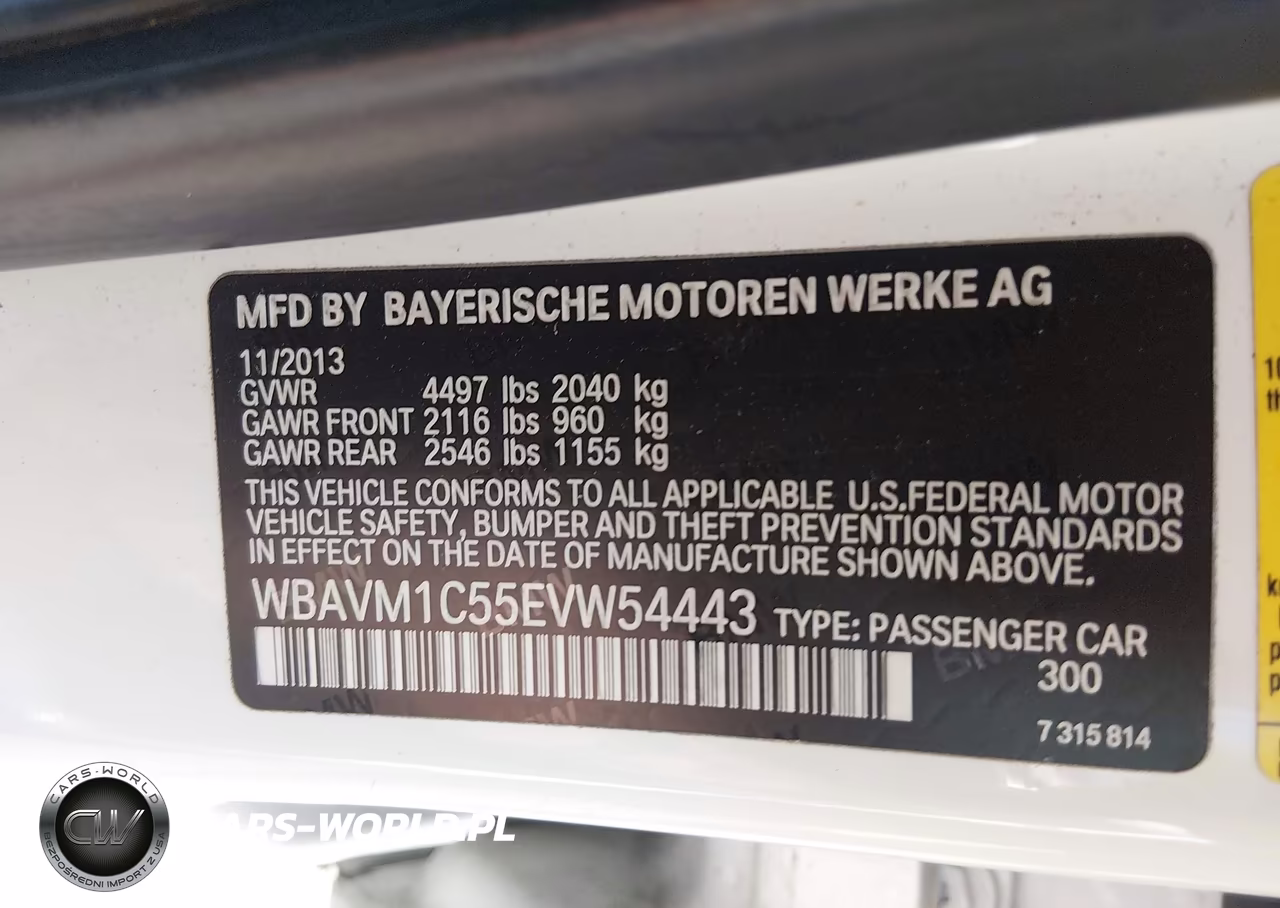 2014 BMW X1 Sdrive28I VIN:WBAVM1C55EVW54443 - 9