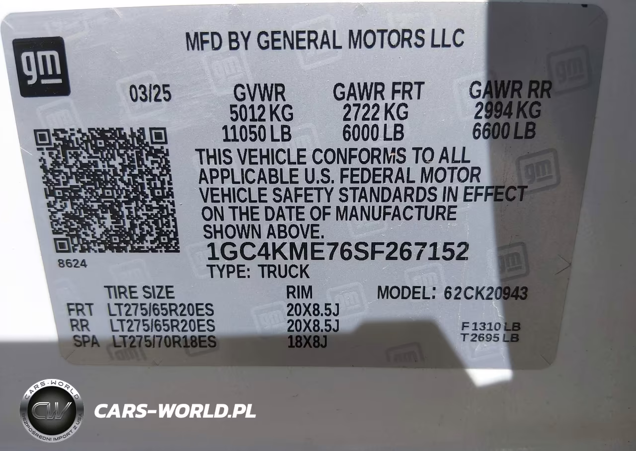 2025 Chevrolet Silverado 2500Hd Custom VIN:1GC4KME76SF267152 - 8