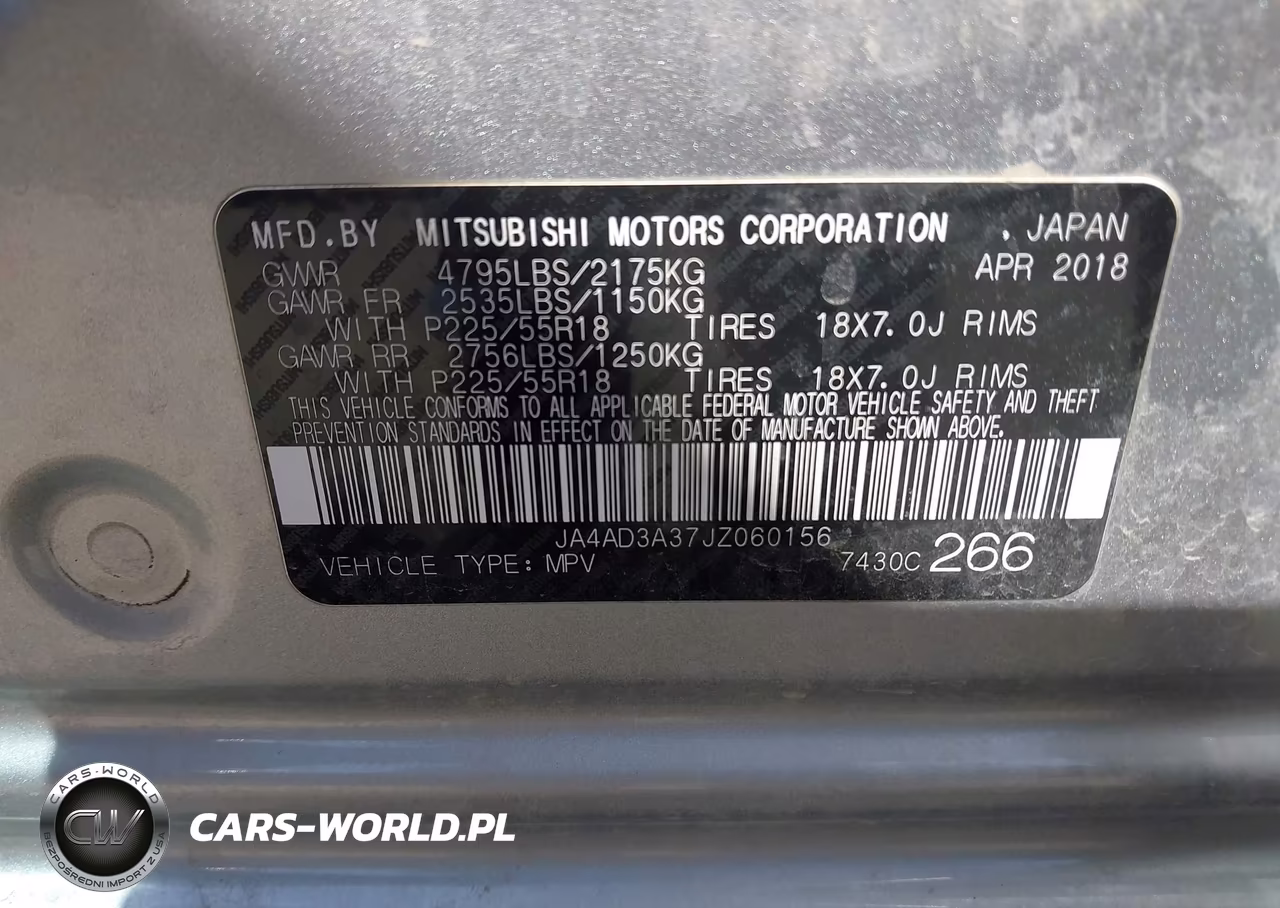 2018 Mitsubishi Outlander Le VIN:JA4AD3A37JZ060156 - 9