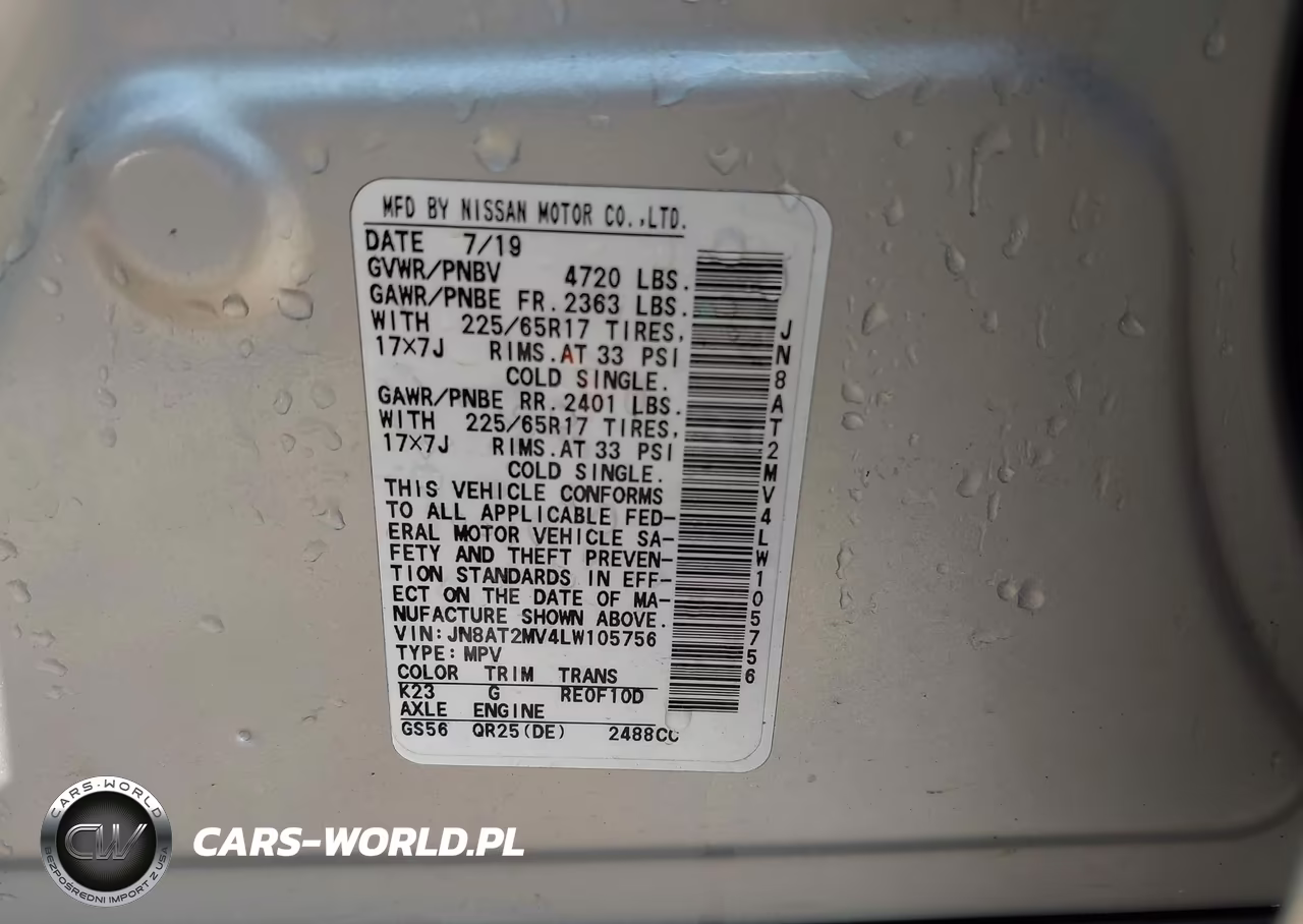 2020 Nissan Rogue S Intelligent Awd VIN:JN8AT2MV4LW105756 - 9