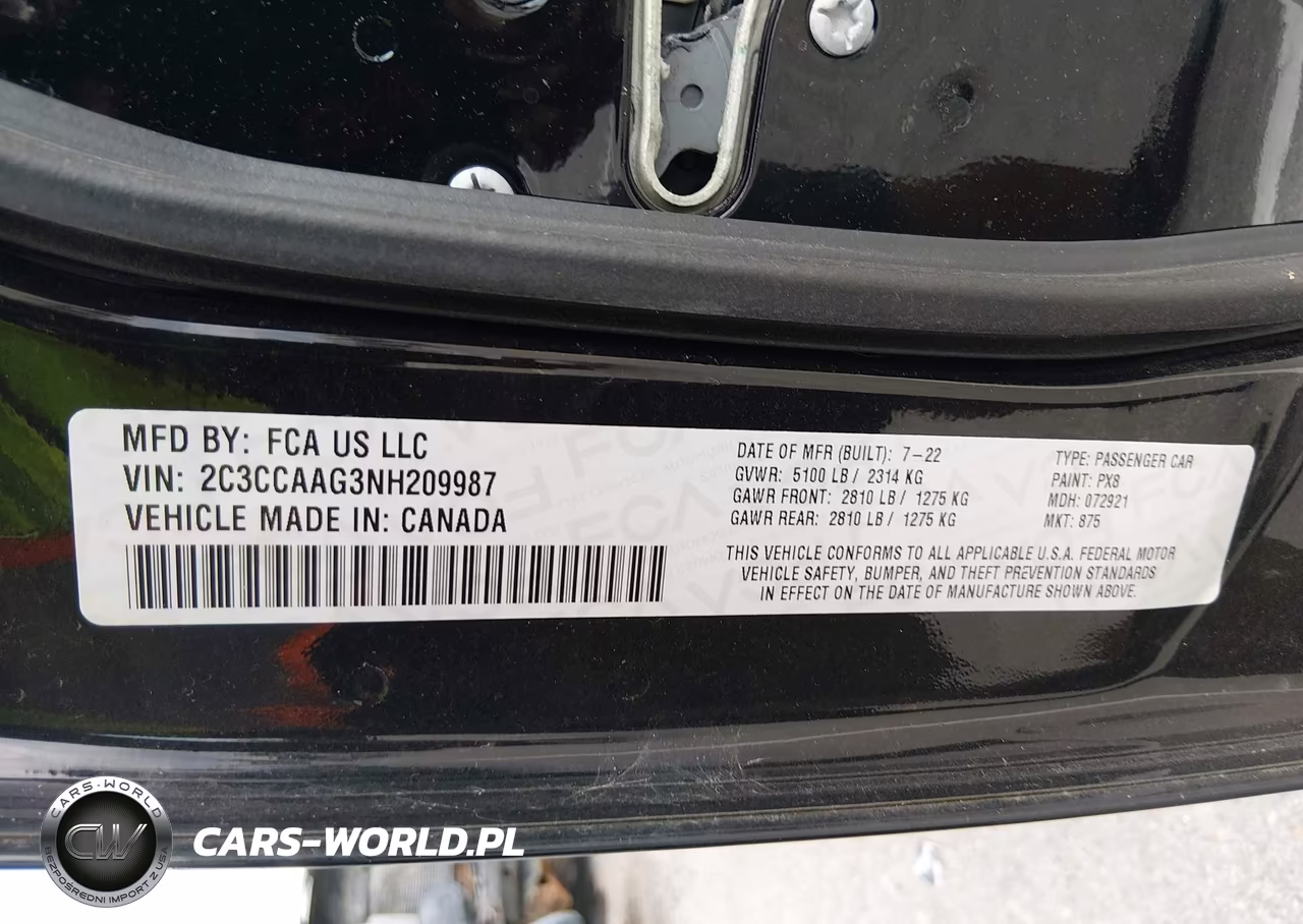 2022 Chrysler 300 Touring VIN:2C3CCAAG3NH209987 - 9