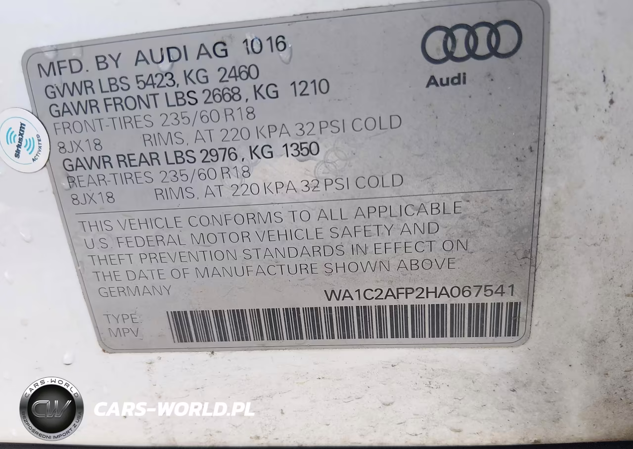 2017 Audi Q5 2.0T Premium VIN:WA1C2AFP2HA067541 - 9