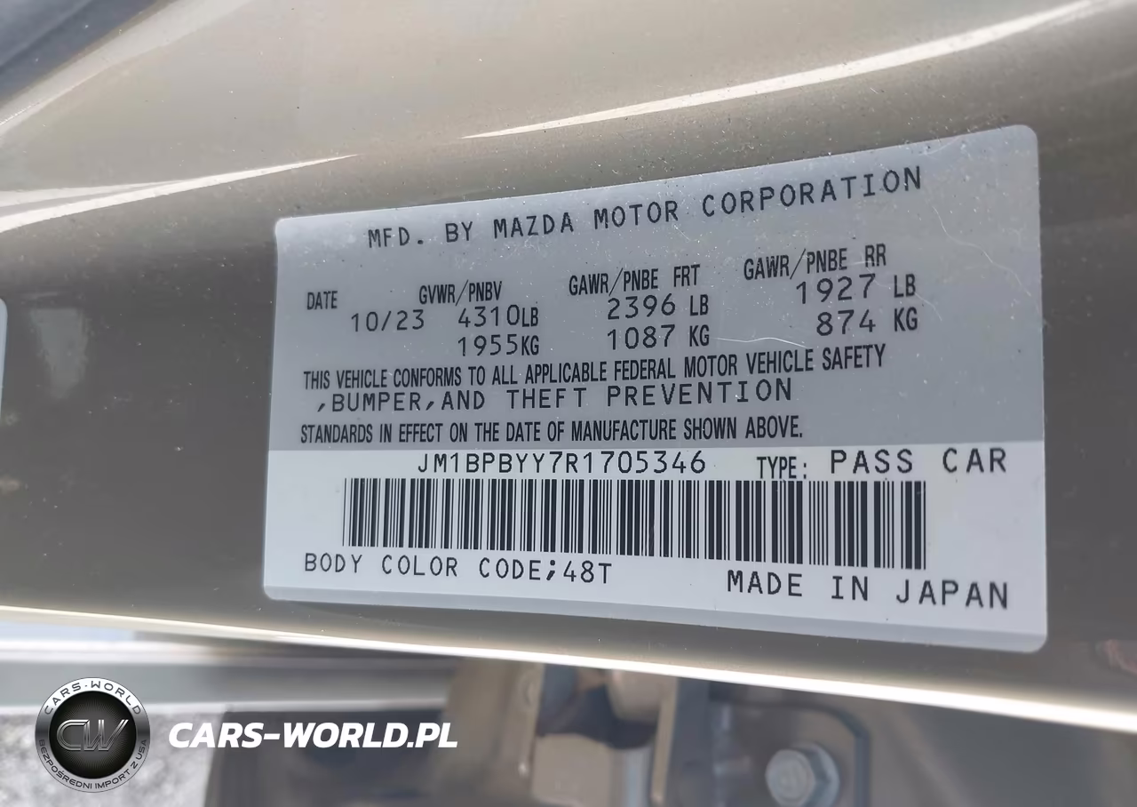 2024 Mazda Mazda3 2.5 Carbon Turbo VIN:JM1BPBYY7R1705346 - 9