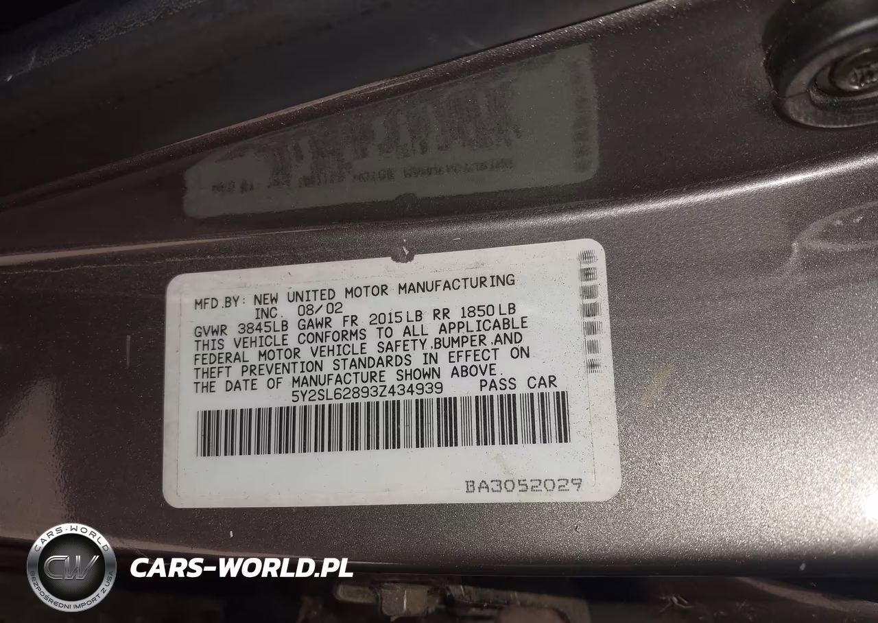 2003 Pontiac Vibe VIN:5Y2SL62893Z434939 - 9