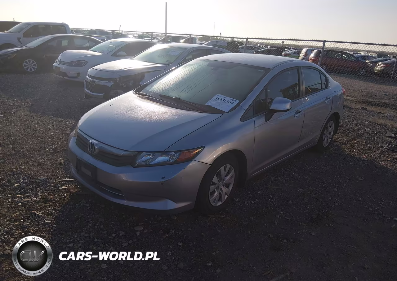 2012 Honda Civic Lx VIN:19XFB2F5XCE049284 - 2