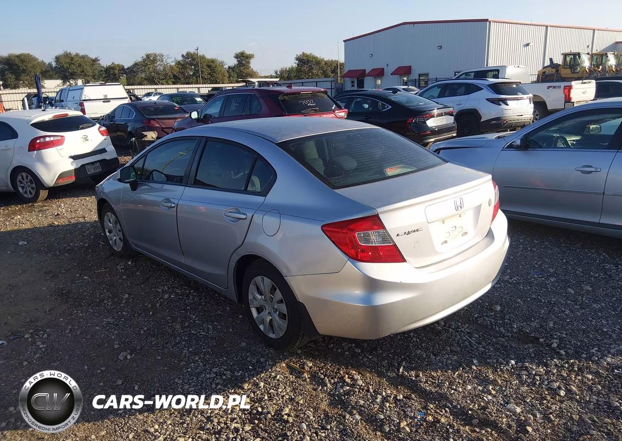 2012 Honda Civic Lx VIN:19XFB2F5XCE049284 - 3