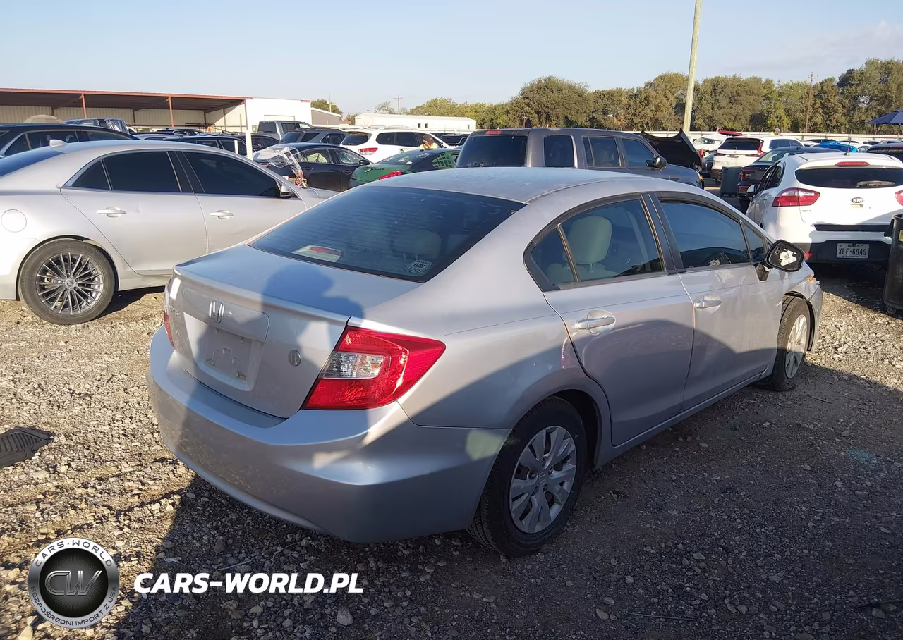 2012 Honda Civic Lx VIN:19XFB2F5XCE049284 - 4