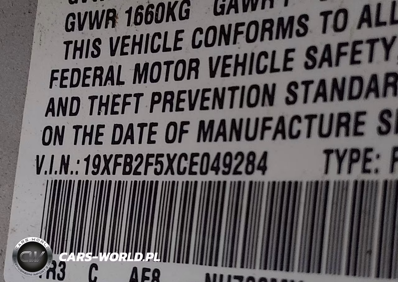2012 Honda Civic Lx VIN:19XFB2F5XCE049284 - 9