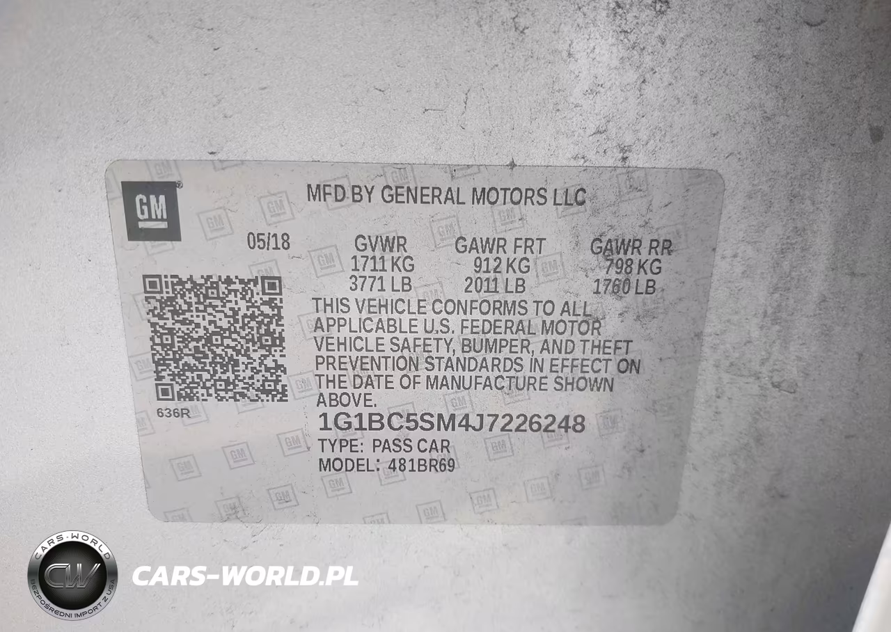 2018 Chevrolet Cruze Ls Auto VIN:1G1BC5SM4J7226248 - 9