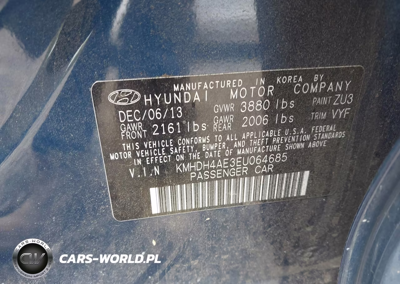 2014 Hyundai Elantra Se VIN:KMHDH4AE3EU064685 - 9