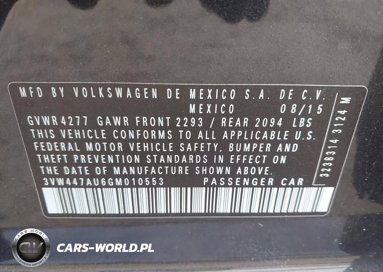 2016 Volkswagen Golf Gti Autobahn W-Performance Package 4-Door VIN:3VW447AU6GM010553 - 9