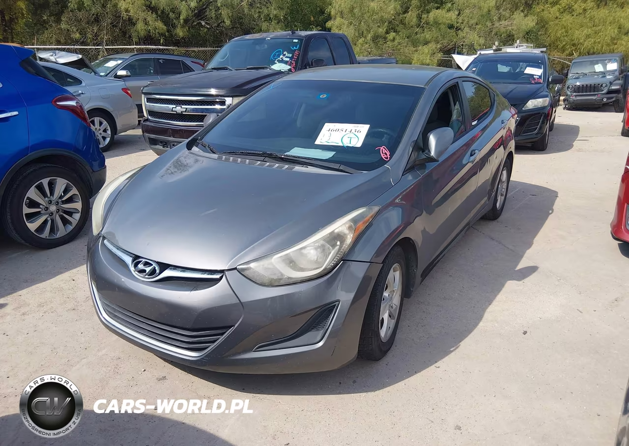 2014 Hyundai Elantra Se VIN:5NPDH4AE1EH485559 - 2