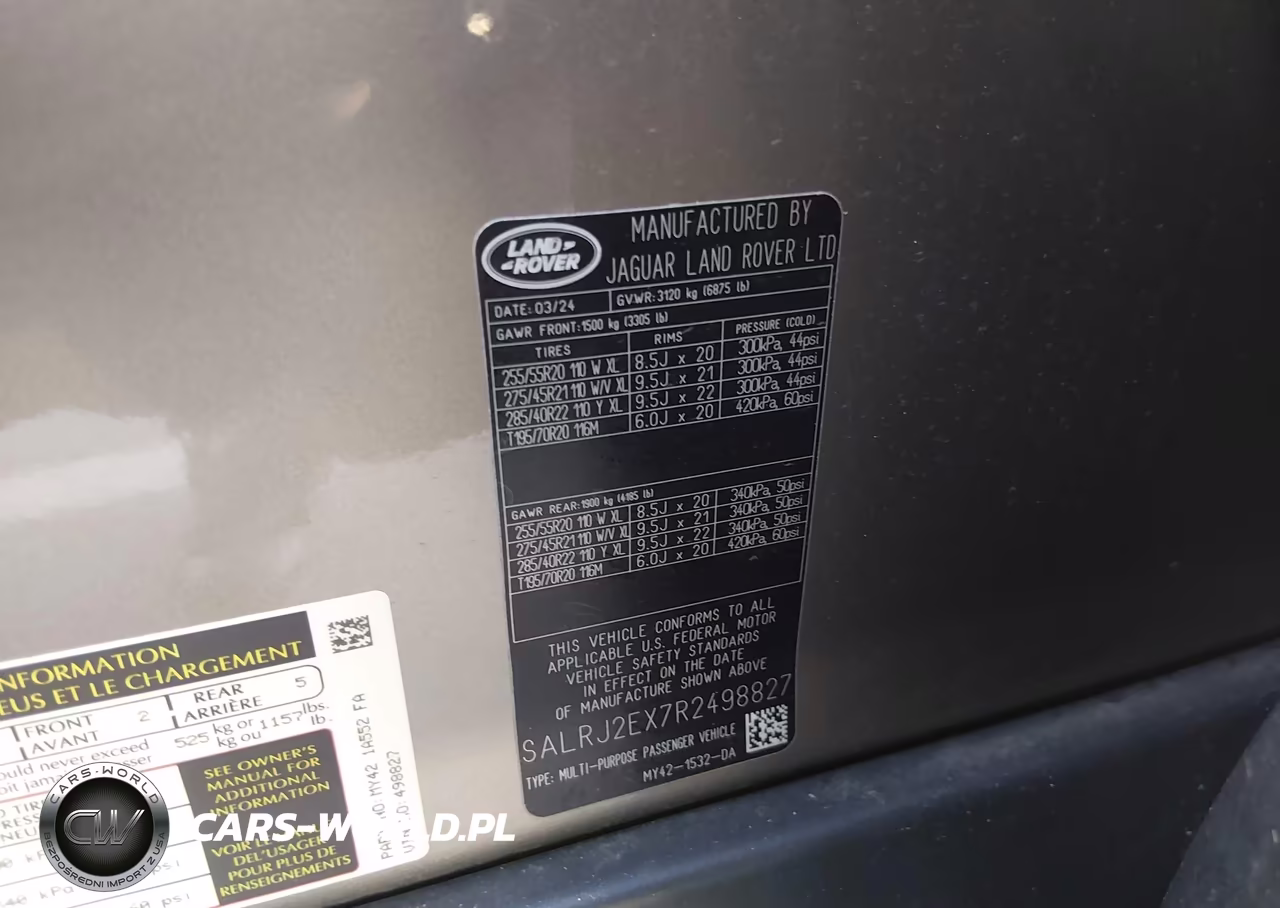 2024 Land Rover Discovery P300 S VIN:SALRJ2EX7R2498827 - 9