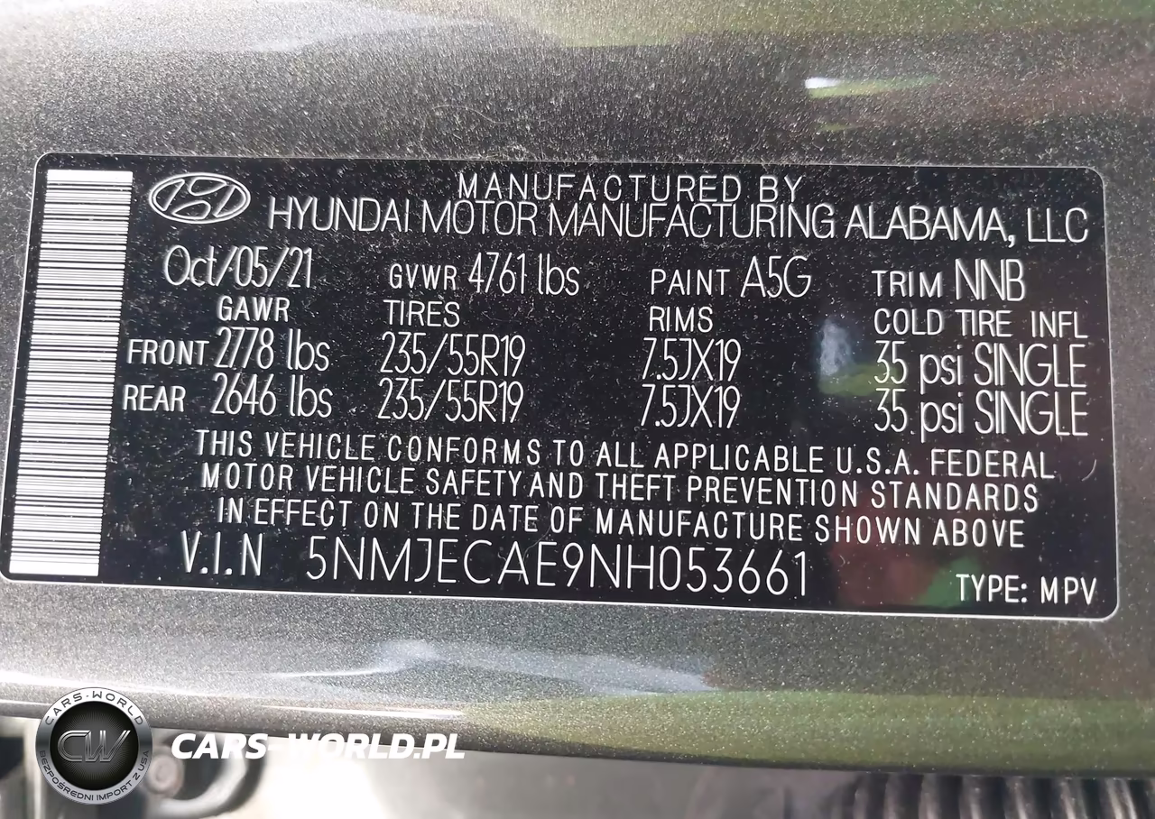 2022 Hyundai Tucson Limited VIN:5NMJECAE9NH053661 - 9