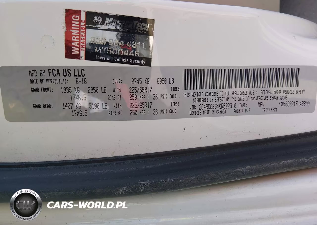 2019 Dodge Grand Caravan Se VIN:2C4RDGBG4KR502310 - 9