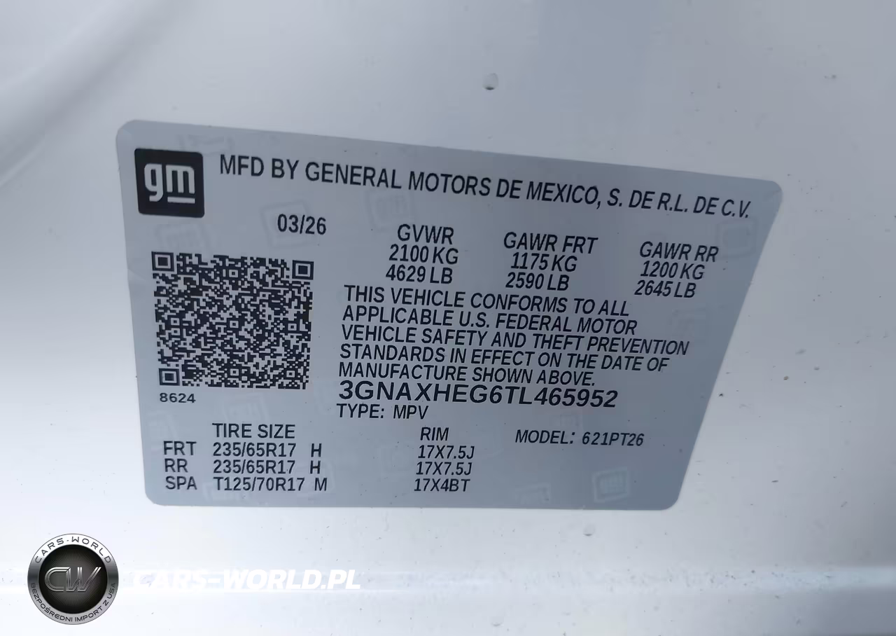 2026 Chevrolet Equinox Fwd Lt VIN:3GNAXHEG6TL465952 - 9