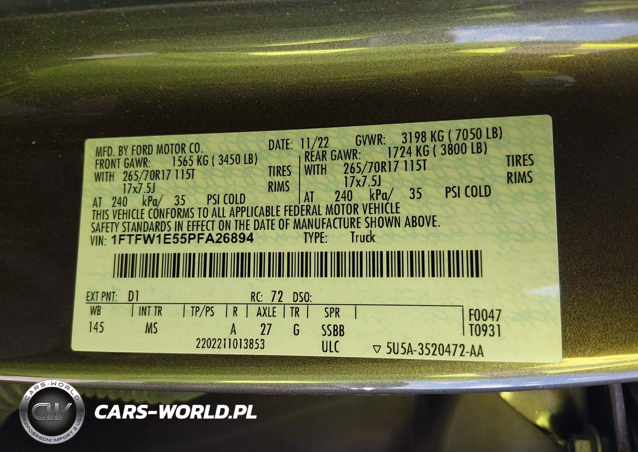 2023 Ford F-150 Xlt VIN:1FTFW1E55PFA26894 - 9