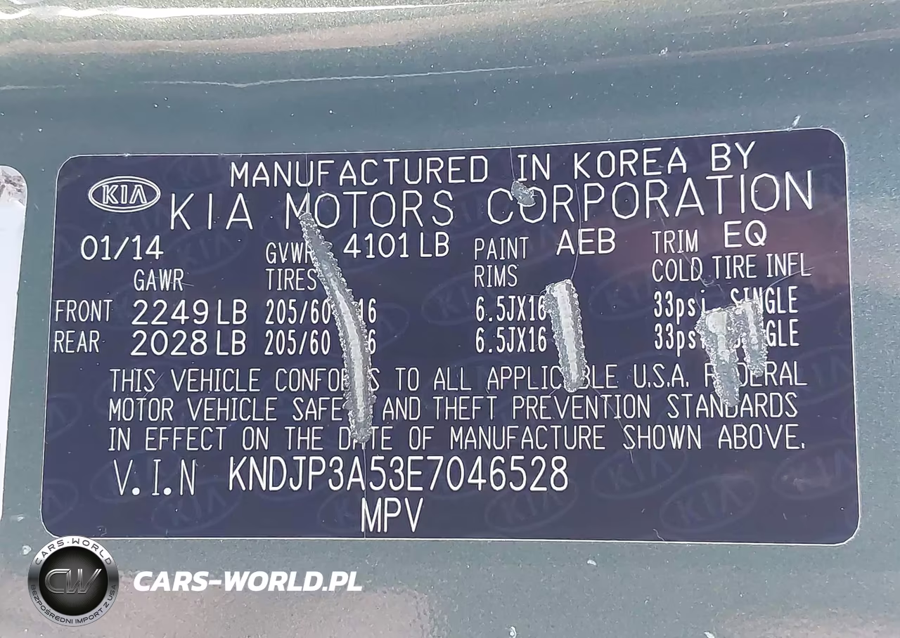 2014 Kia Soul + VIN:KNDJP3A53E7046528 - 9