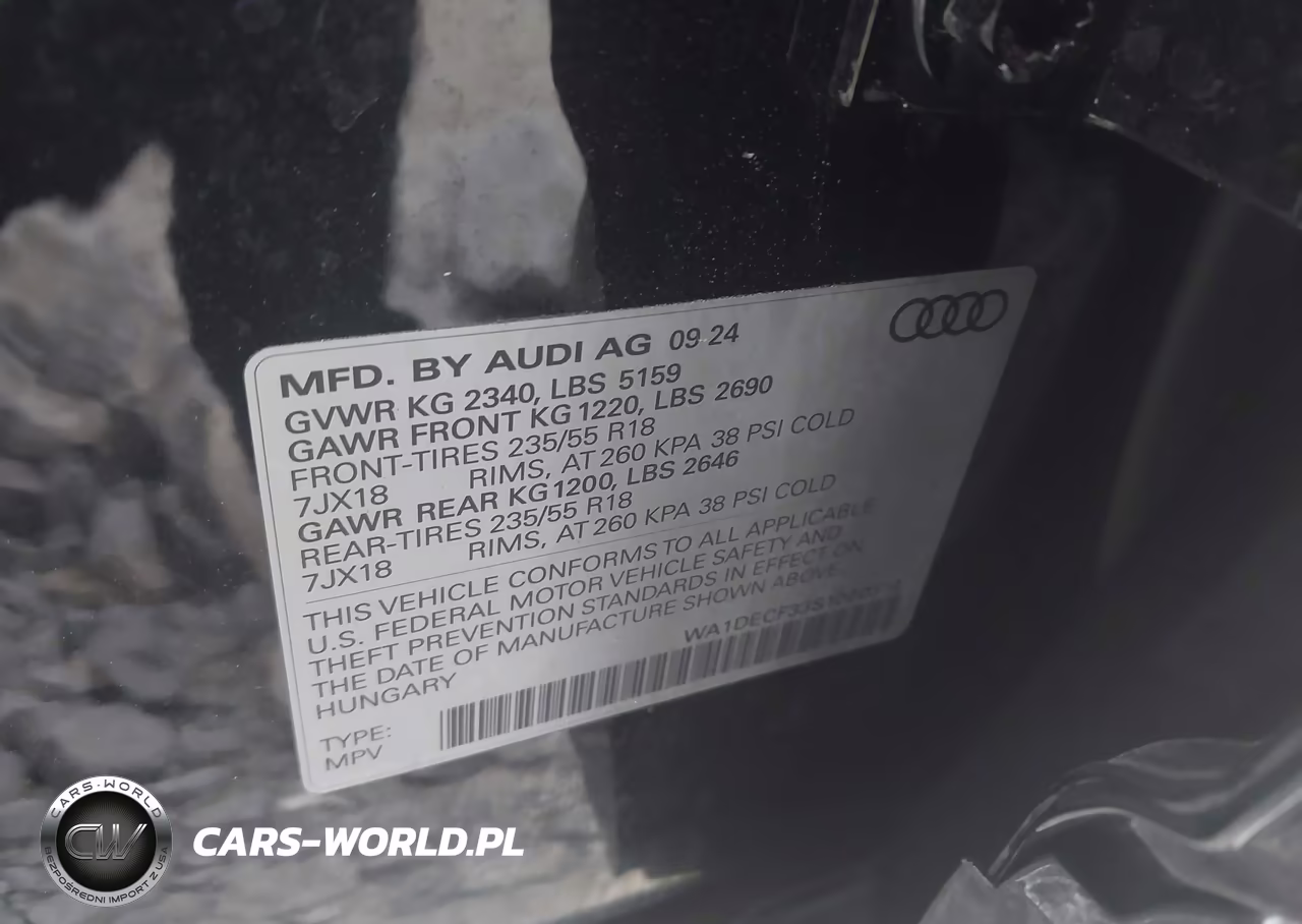 2025 Audi Q3 Premium 45 Tfsi S Line Quattro Tiptronic VIN:WA1DECF33S1000314 - 9