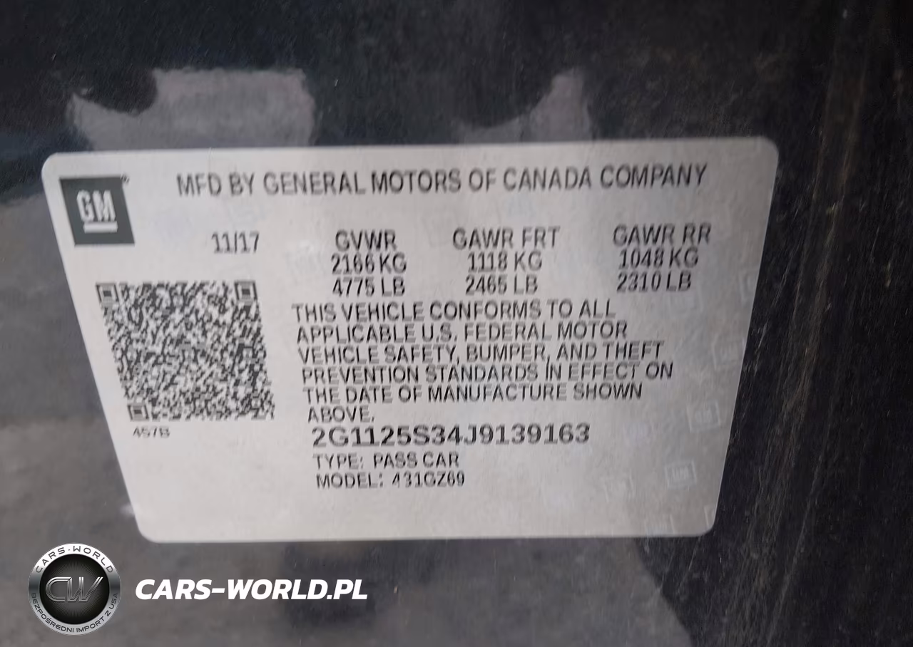 2018 Chevrolet Impala 2Lz VIN:2G1125S34J9139163 - 9