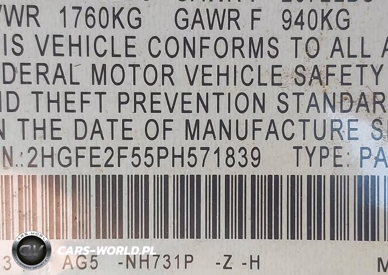 2023 Honda Civic Sport VIN:2HGFE2F55PH571839 - 9