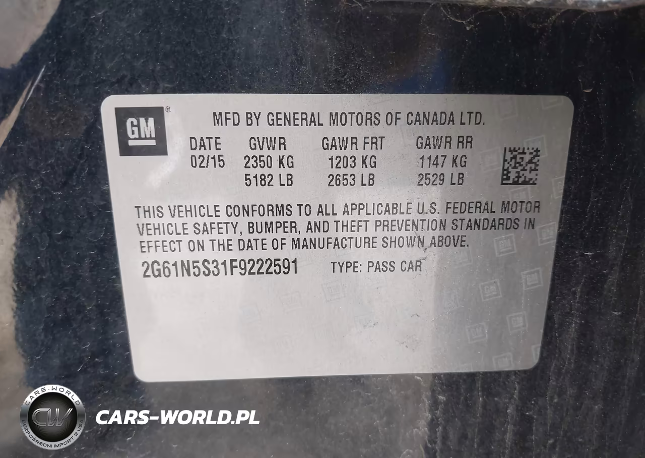 2015 Cadillac Xts Luxury VIN:2G61N5S31F9222591 - 9