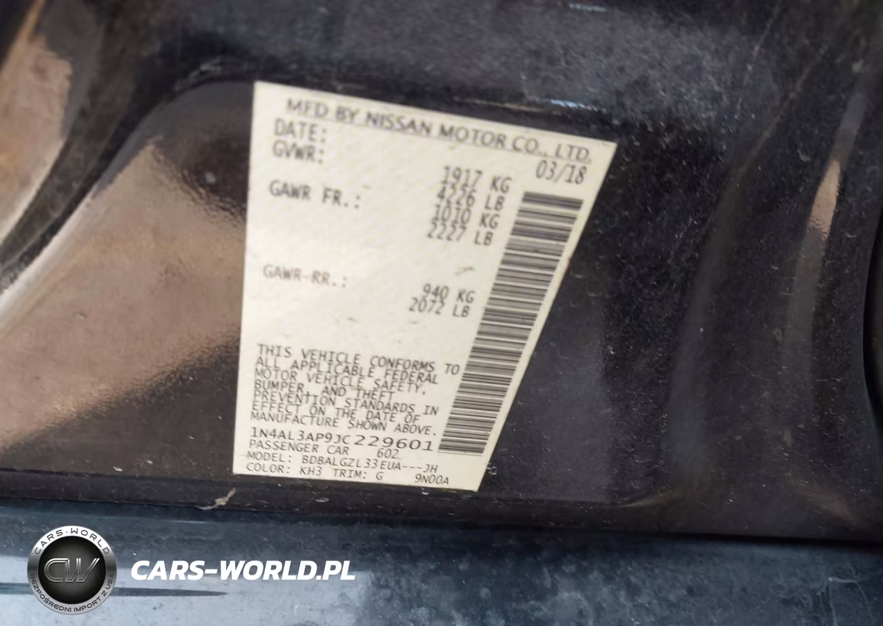 2018 Nissan Altima 2.5 S VIN:1N4AL3AP9JC229601 - 9
