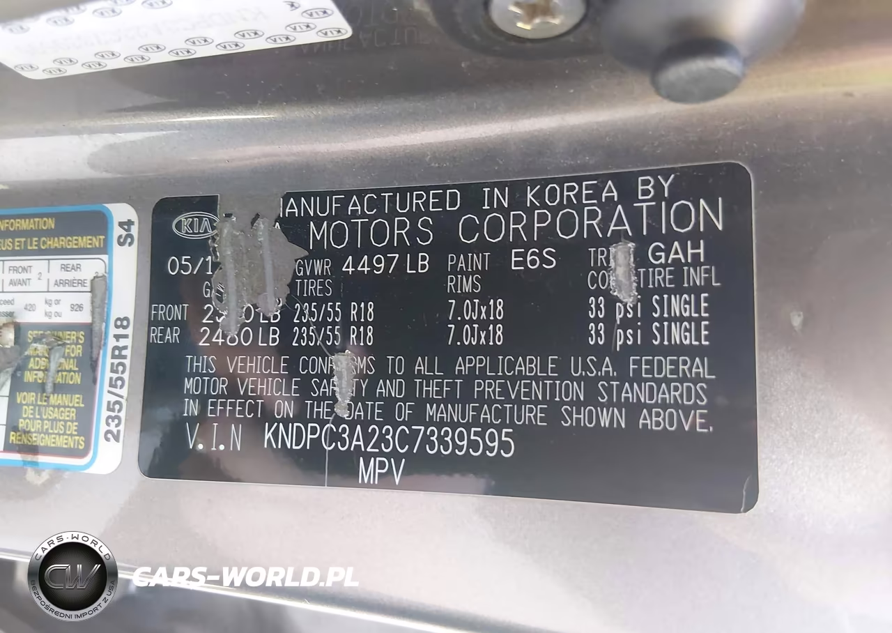 2012 Kia Sportage Ex VIN:KNDPC3A23C7339595 - 9