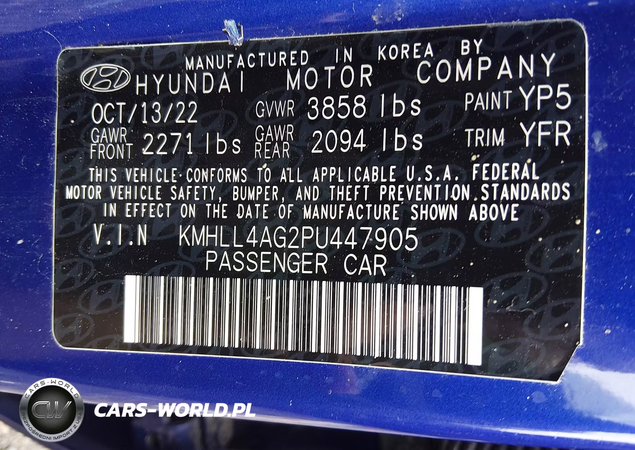 2023 Hyundai Elantra Se VIN:KMHLL4AG2PU447905 - 9