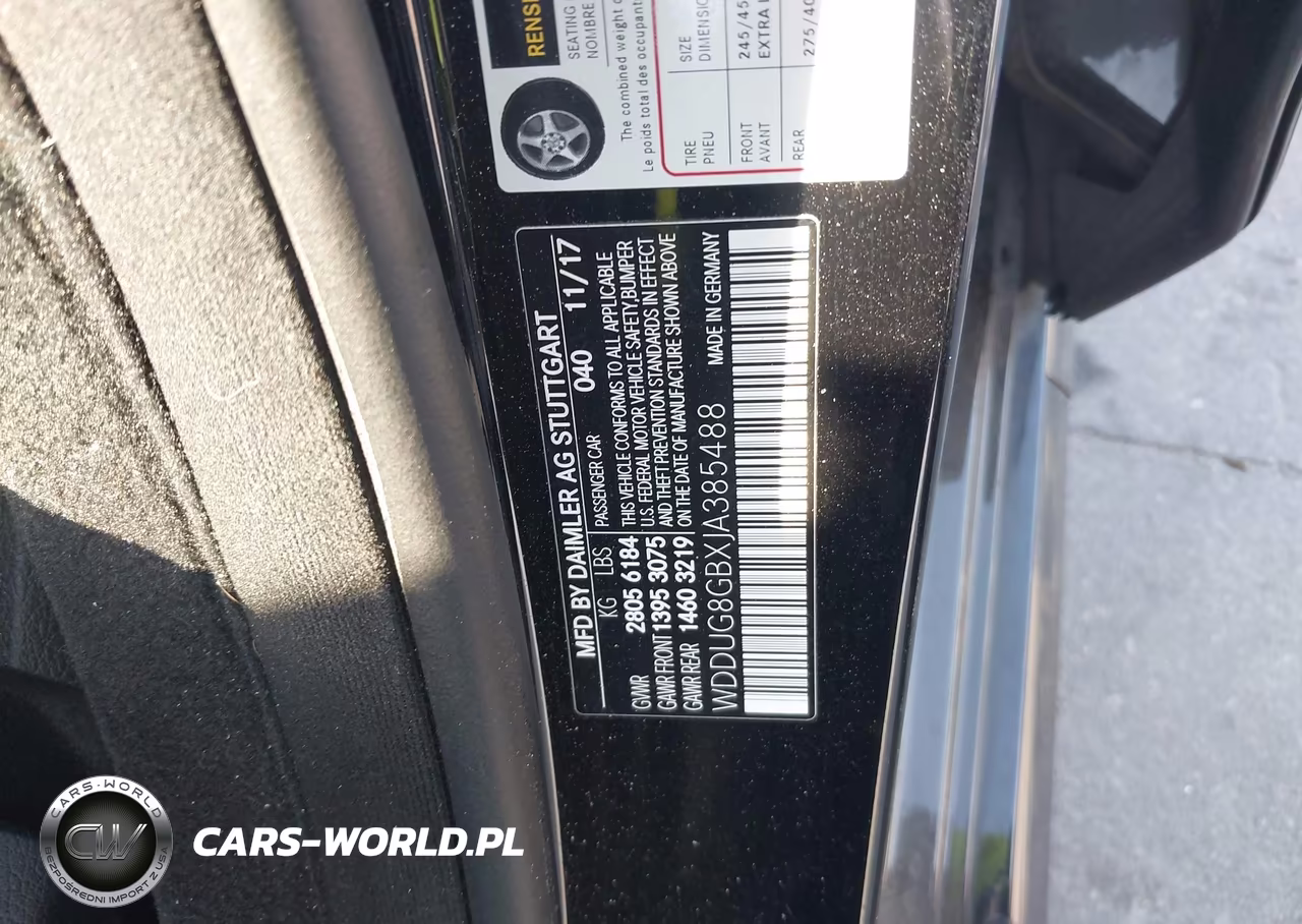 2018 Mercedes-Benz S 560 4Matic VIN:WDDUG8GBXJA385488 - 9