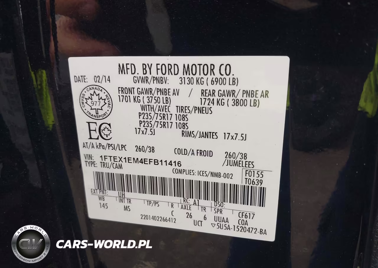 2014 Ford F-150 Xlt VIN:1FTEX1EM4EFB11416 - 9