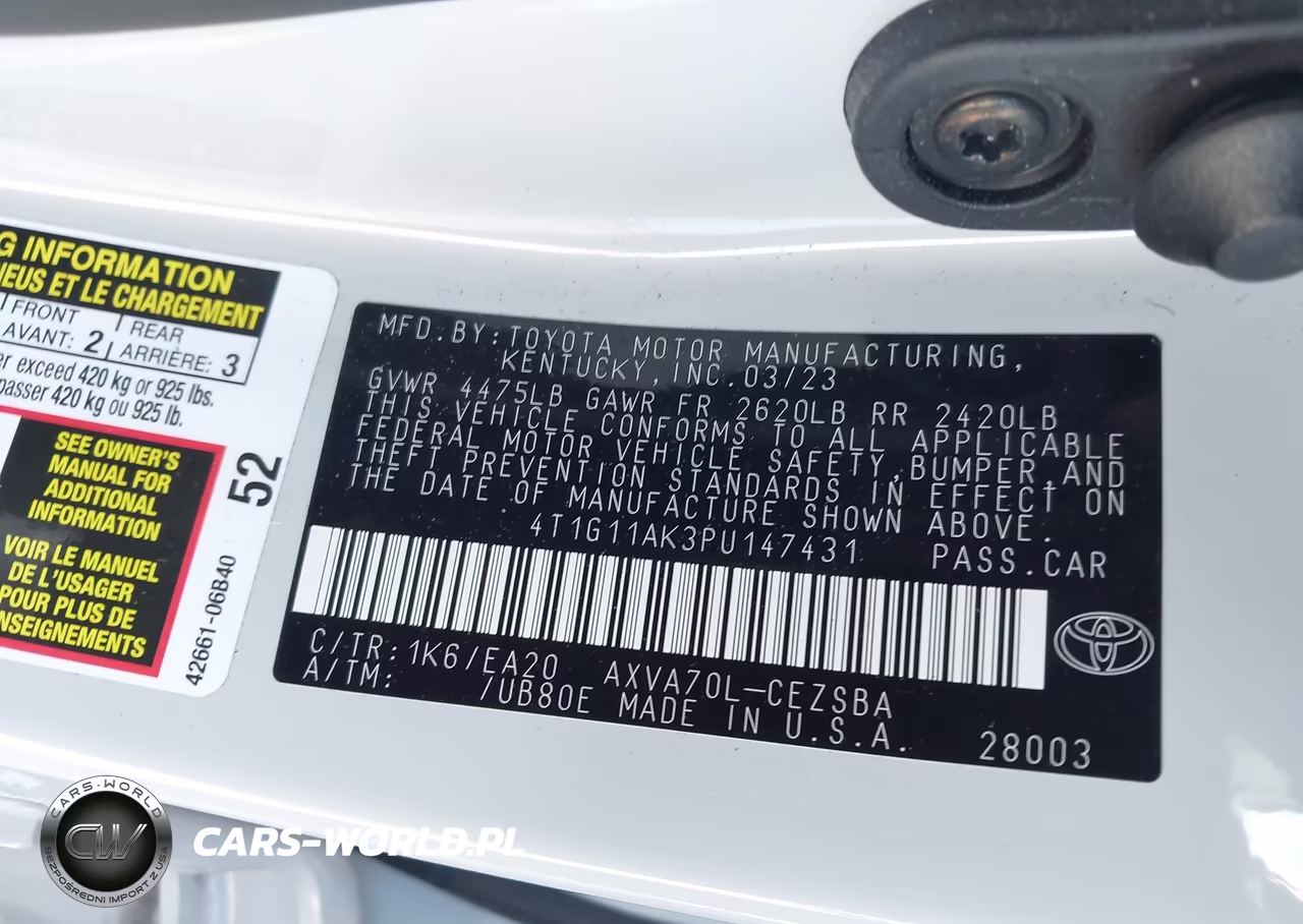 2023 Toyota Camry Se VIN:4T1G11AK3PU147431 - 9
