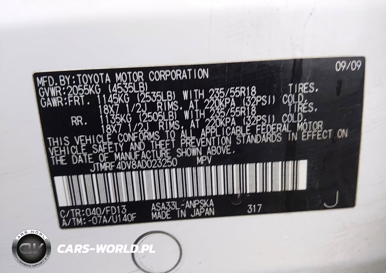 2010 Toyota Rav4 Sport VIN:JTMRF4DV8AD023250 - 9