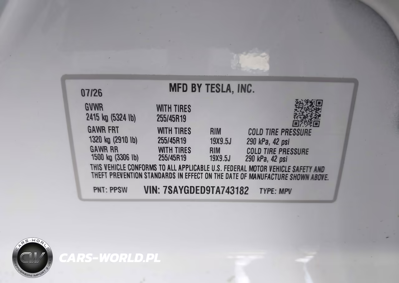 2026 Tesla Model Y Premium Rear-Wheel Drive-Rear-Wheel Drive VIN:7SAYGDED9TA743182 - 9