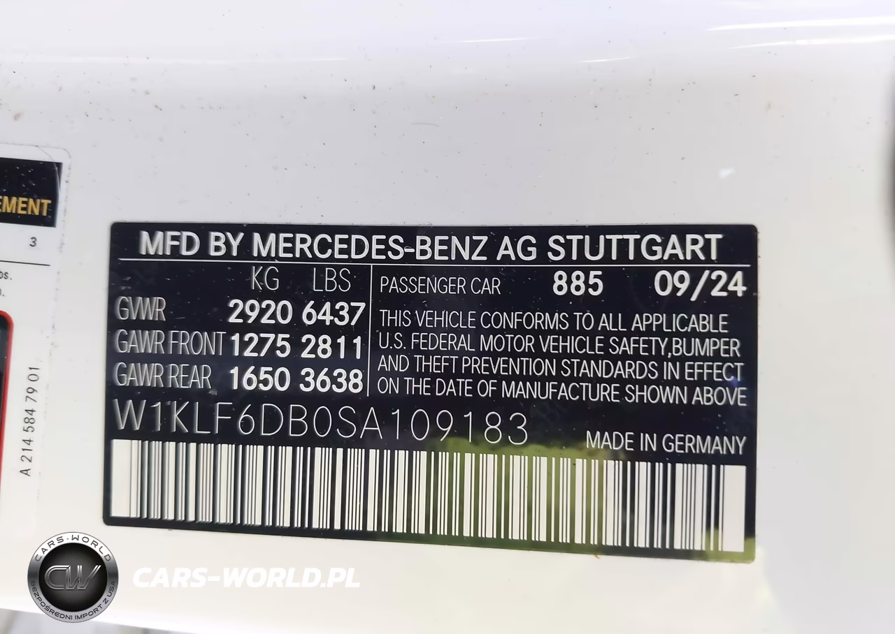 2025 Mercedes-Benz Amg E 53 E VIN:W1KLF6DB0SA109183 - 9
