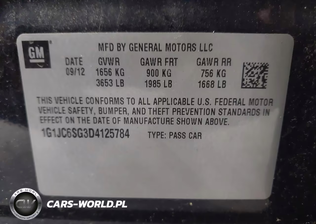 2013 Chevrolet Sonic Lt Auto VIN:1G1JC6SG3D4125784 - 9