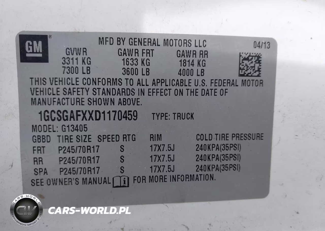 2013 Chevrolet Express 1500 Work Van VIN:1GCSGAFXXD1170459 - 9