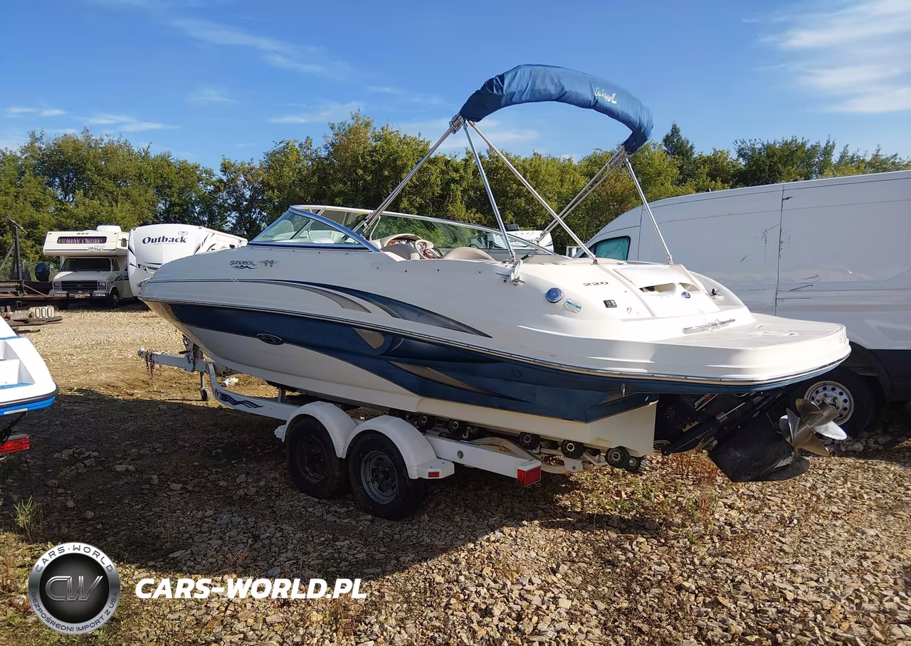 2003 Sea Ray Sundeck 220 Boat And Trailer VIN:SERV5962E303 - 3