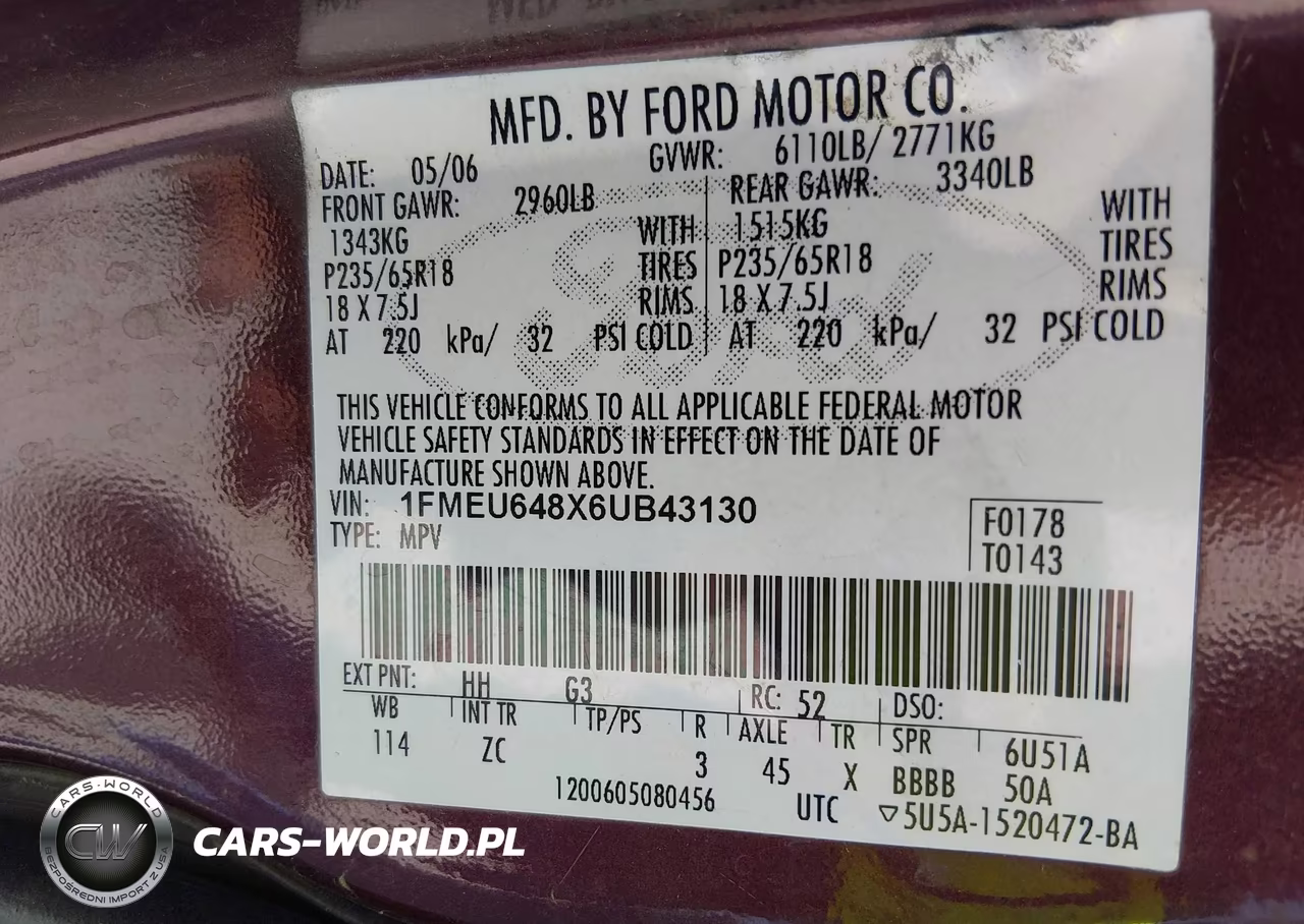 2006 Ford Explorer Eddie Bauer VIN:1FMEU648X6UB43130 - 9