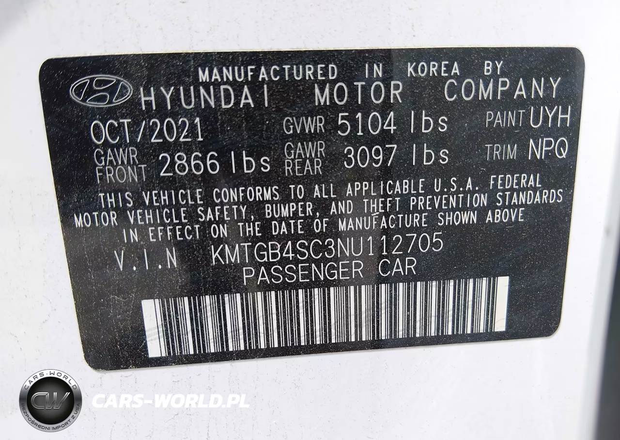 2022 Genesis G80 2.5T Rwd VIN:KMTGB4SC3NU112705 - 9