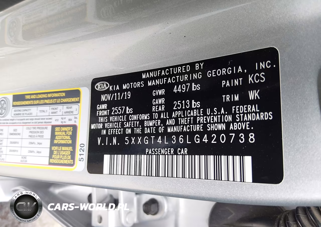 2020 Kia Optima Lx VIN:5XXGT4L36LG420738 - 9