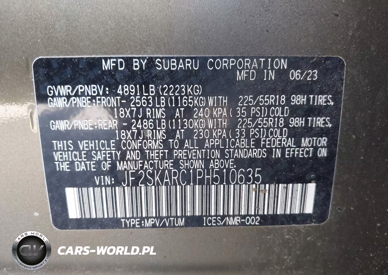 2023 Subaru Forester Touring VIN:JF2SKARC1PH510635 - 9