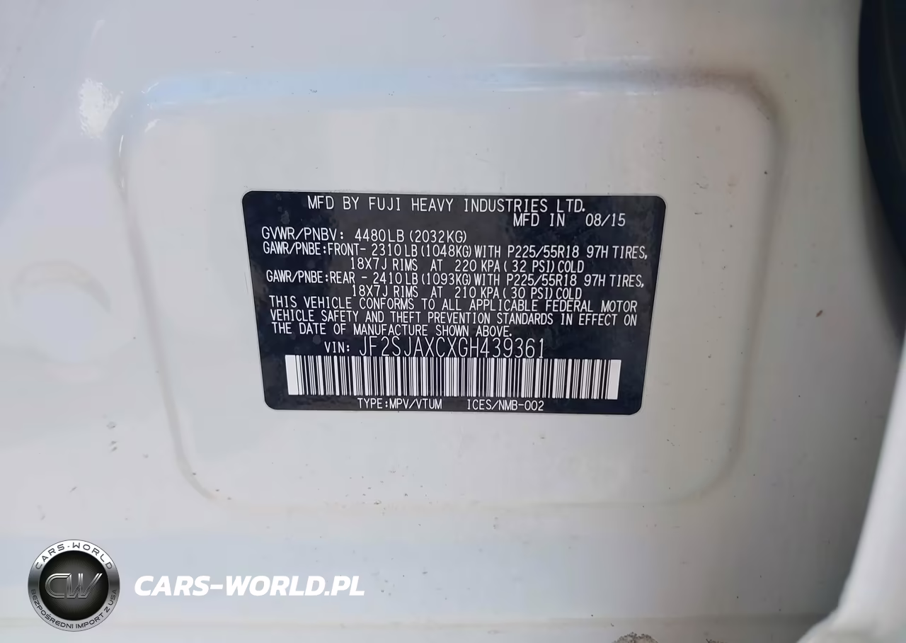 2016 Subaru Forester 2.5I Touring VIN:JF2SJAXCXGH439361 - 9