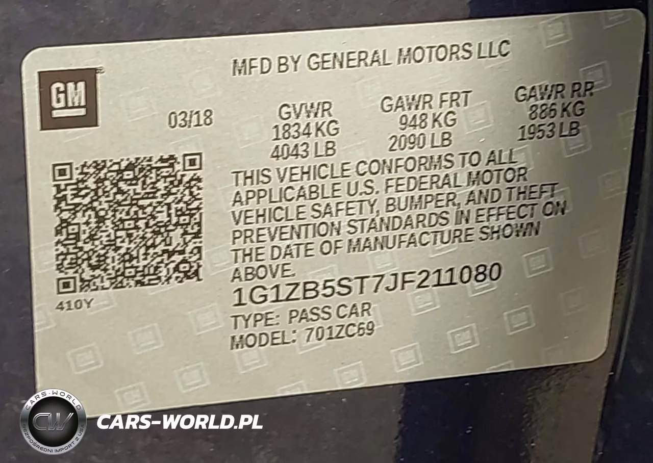 2018 Chevrolet Malibu 1Ls VIN:1G1ZB5ST7JF211080 - 9