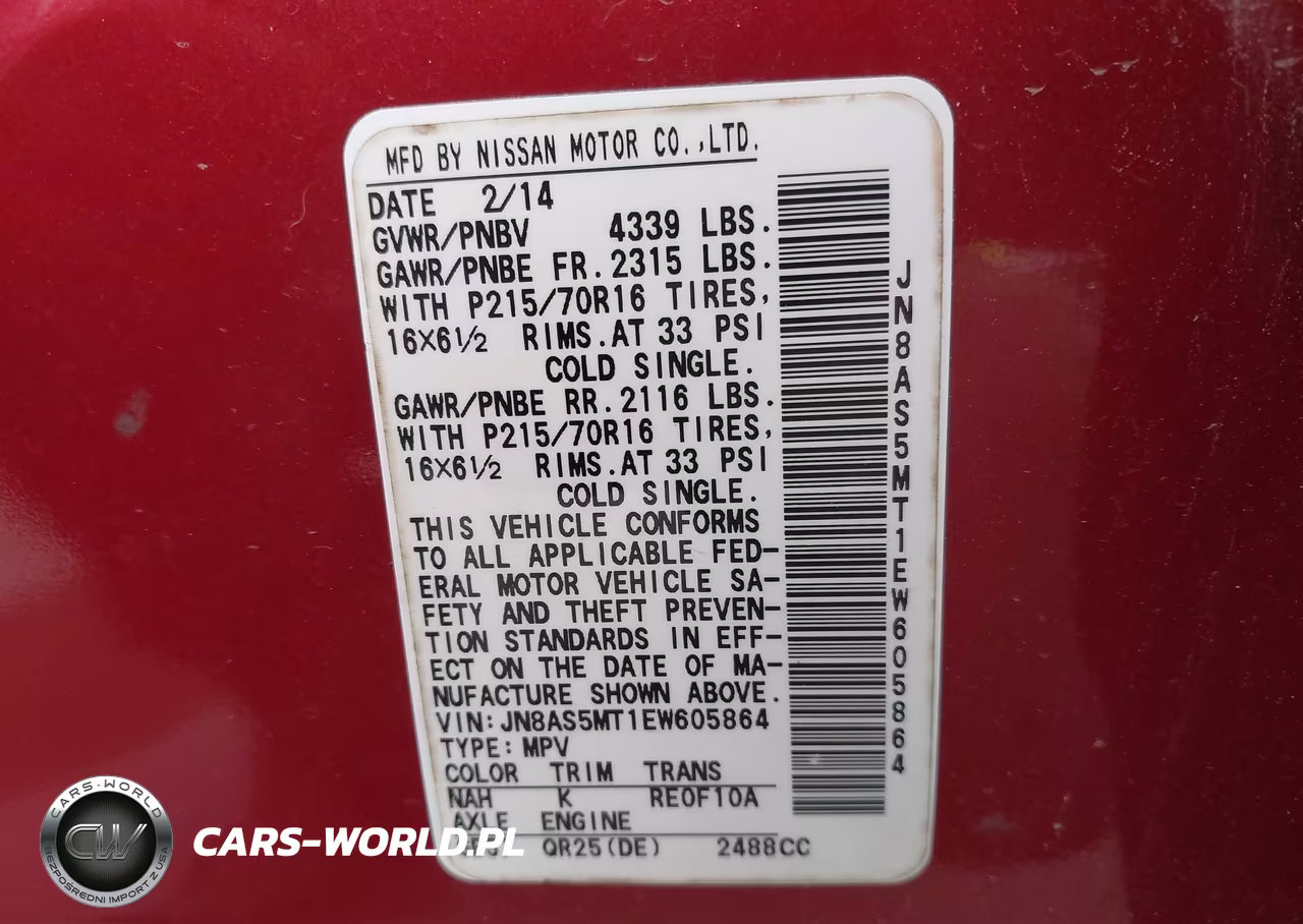 2014 Nissan Rogue Select S VIN:JN8AS5MT1EW605864 - 9